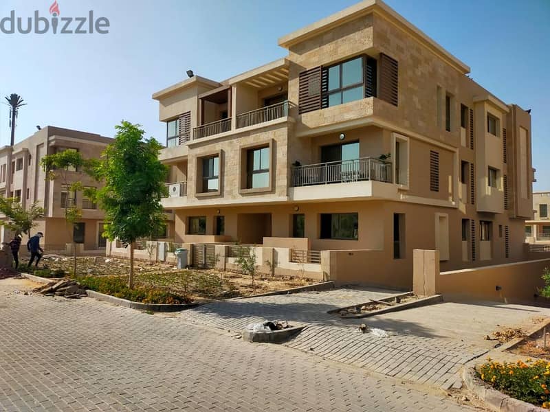 Villa for sale in Taj City Compound, First Settlement  The villa is 165 sqm with a garden of 45 sqm 5