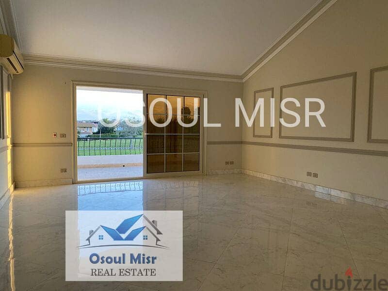 Villa for rent in Al Rabwa on the main golf course, fully finished 9