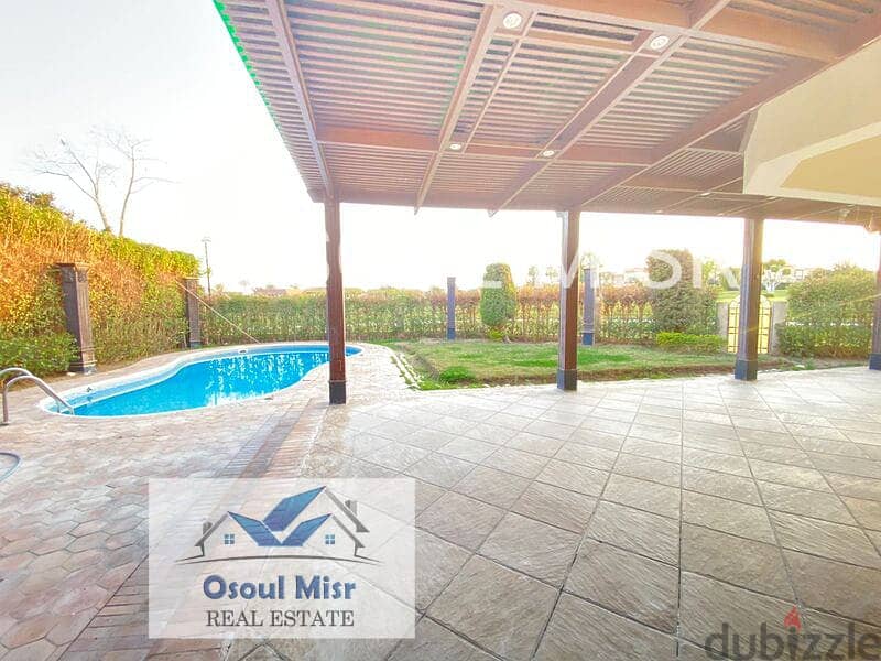 Villa for rent in Al Rabwa on the main golf course, fully finished 20