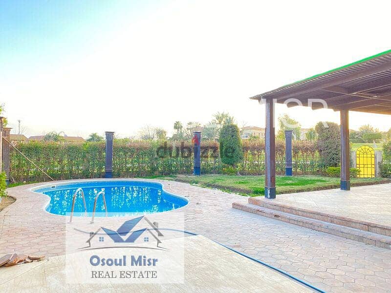 Villa for rent in Al Rabwa on the main golf course, fully finished 22