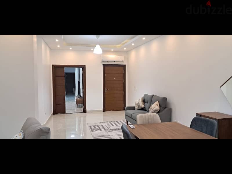 apartment 240m for rent fully furnished first residence open view in new Cairo 9
