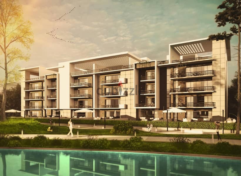 شقة تطل على البحيرات مباشرة 215 م للبيع في كمبوند ليك فيو ريزدنس التجمع الخامس Lake View Residence Compound new Cairo 2