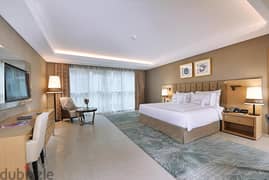 Hotel room price, finished with furnishings, down payment 110,000 EGP Trading for 15,000 EGP per month for an internationally known European hotel 0