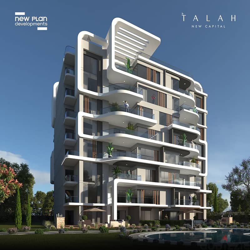 apartment resale compound talah new capital view pool under market price 4