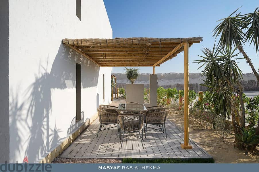 Chalet+garden for sale 175m on the north coast of Ras El Hikma view on the sea شالية+جاردن للبيع 175متر في الساحل الشمالي راس الحكمة فيو على البحر 2