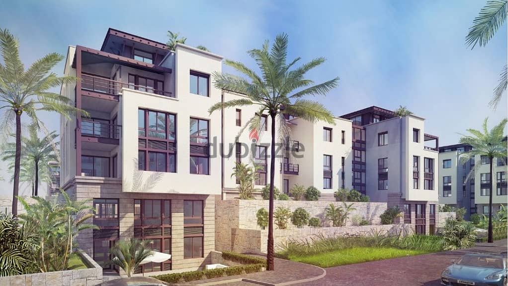 apartment resale Bahri prime location and open view on the landscape in Trio Gardens Compound Fifth Settlement Golden Square 7