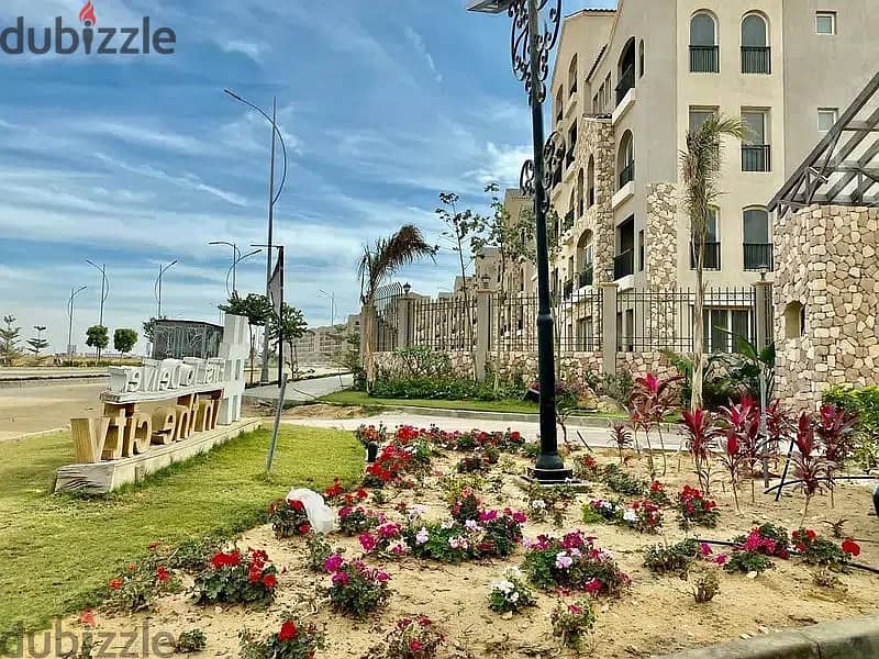 duplex 225m with garden delivered open view , green square mostakbal city 7