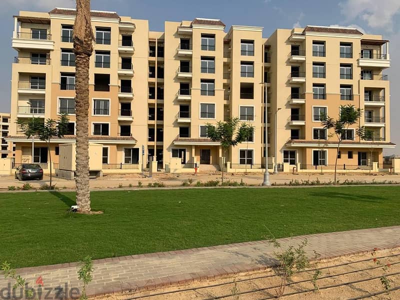 Resale apartment at the old price in Sarai Compound, area of 182 square meters, in phase S2, wall in Madinaty wall, receipt for two years 0