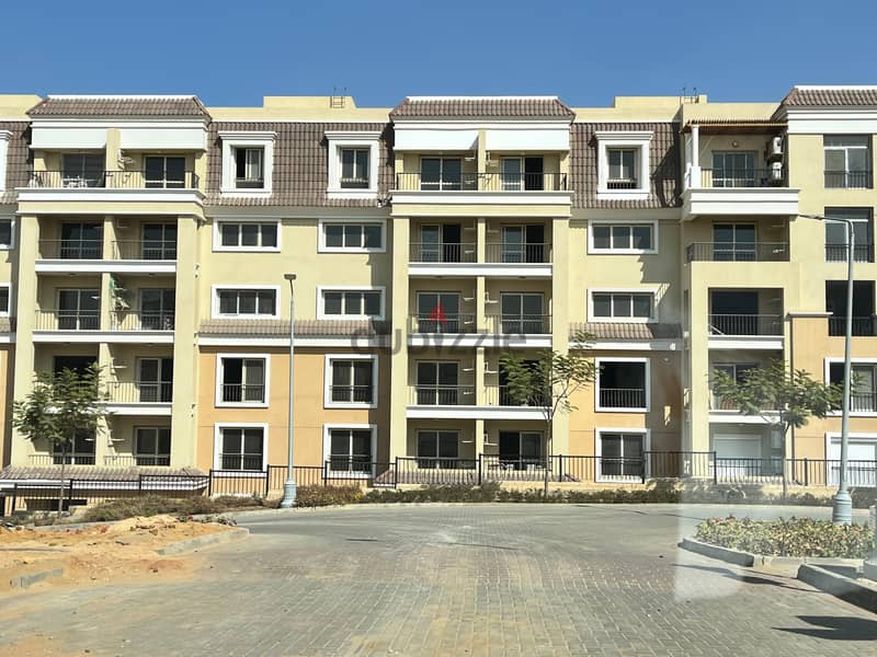 Resale apartment at the old price in Sarai Compound, area of 182 square meters, in phase S2, wall in Madinaty wall, receipt for two years 17