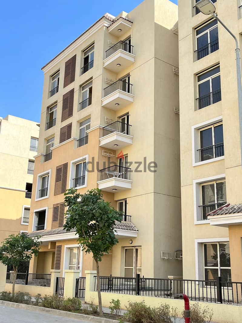 Resale apartment at the old price in Sarai Compound, area of 182 square meters, in phase S2, wall in Madinaty wall, receipt for two years 20