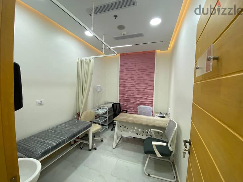 Clinic 58m fully furnishing ready to start at madinaty East Hub Mall 4