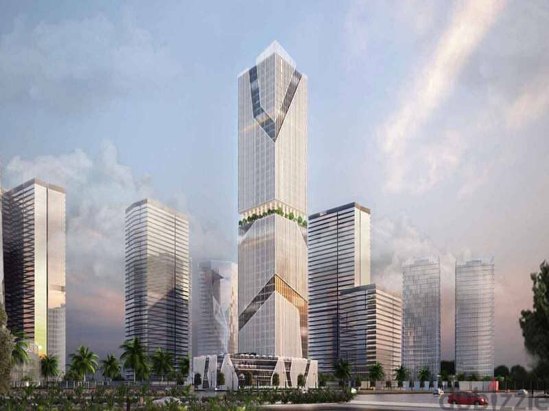 Office 76m for sale in taj tower with 20% down payment تاج تاور العاصمة الادارية 0