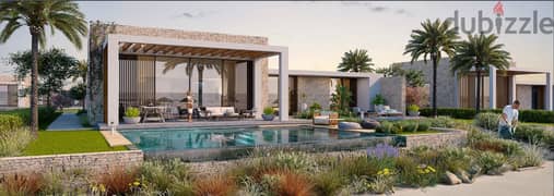 A luxury 298 sqm villa for sale with a distinctive view on the lagoon in Silver Sands Ora village next to Marassi North Coast 0