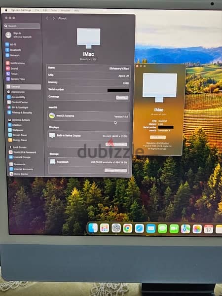 Apple iMac 24” 2021 M1 USED Like NEW 7
