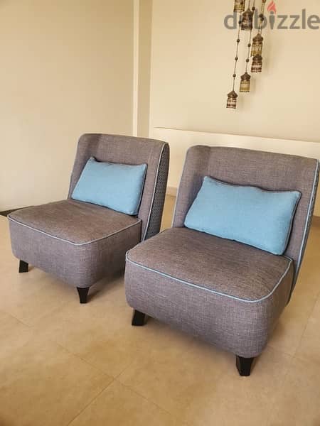 living room chairs (set of 2) 4