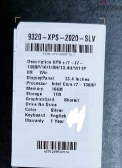 DELL XPS 13 PLUS 9320 - UHD Touch screen - Intel core i7 - 1TB SSD