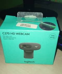 Logitech webcam C270 HD ويب كام جديدة 0