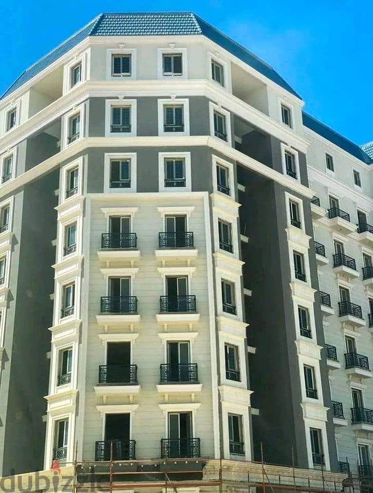 Fully finished apartment with clear sea view, 166 meters, ready for inspection and receipt in the Latin Quarter, New Alamein, in installments over 10 3