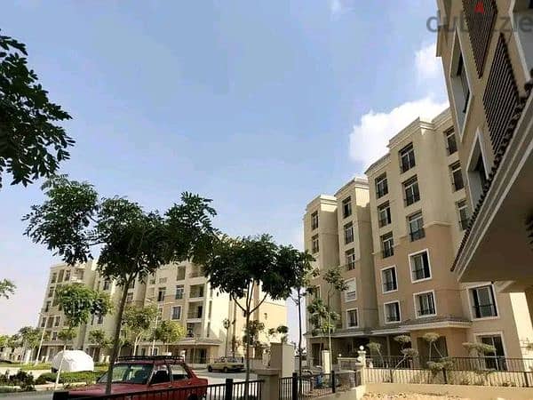 View on the landscape in front of Madinaty, 131m apartment for sale in Sarai New Cairo 2