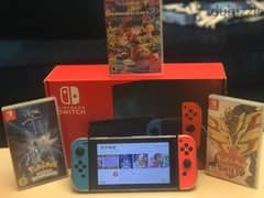 Nintendo switch with games