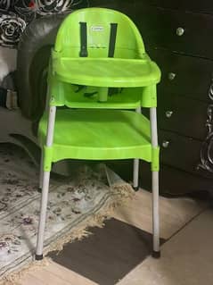 كرسي للاطفال مرتفع مستويات بحزام أمان