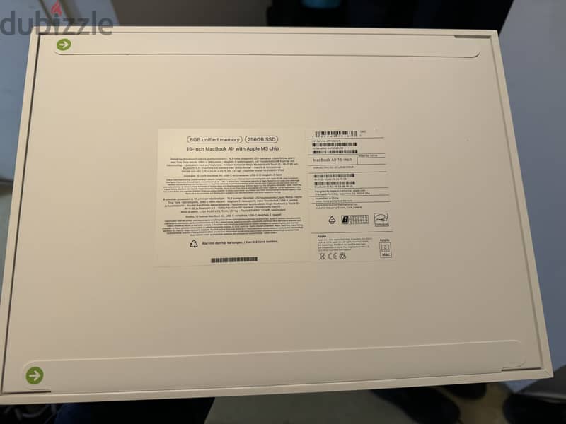 MacBook Air 15-inch M3 Chip with 8-Core CPU 10-Core GPU 256GB Storage 1