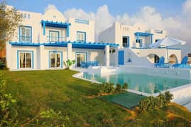 4-bedroom villa, first row, double view on the sea, in Mountain View Sidi Abdel Rahman village