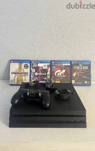 PS4 PRO 1TB WITH ONE CONTROLLER | بلاي ستيشن ٤ برو و معها دراع واحد 4