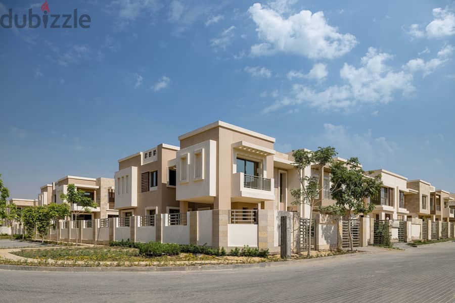 Townhouse 160m for sale at the price of a condominium in Taj City the last stage with two facades on the Suez and the Ring Road 2