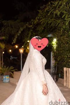 فستان زفاف يلبس لحد ٨٥ كيلو مرتاح