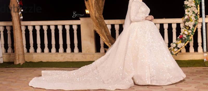 فستان زفاف يلبس لحد ٨٥ كيلو مرتاح 4