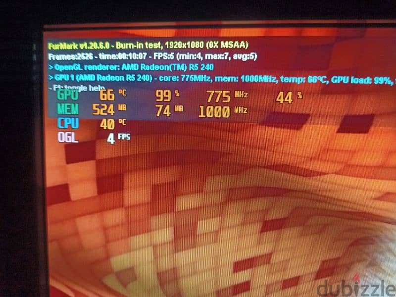 كارت شاشة AMD R5 240 DDR3 1 giga 4