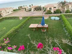 ready to move with installments, chalet for sale in Ain Sokhna, La Vista Village, minutes from Porto Sokhna, 3 rooms on the sea, fully finished