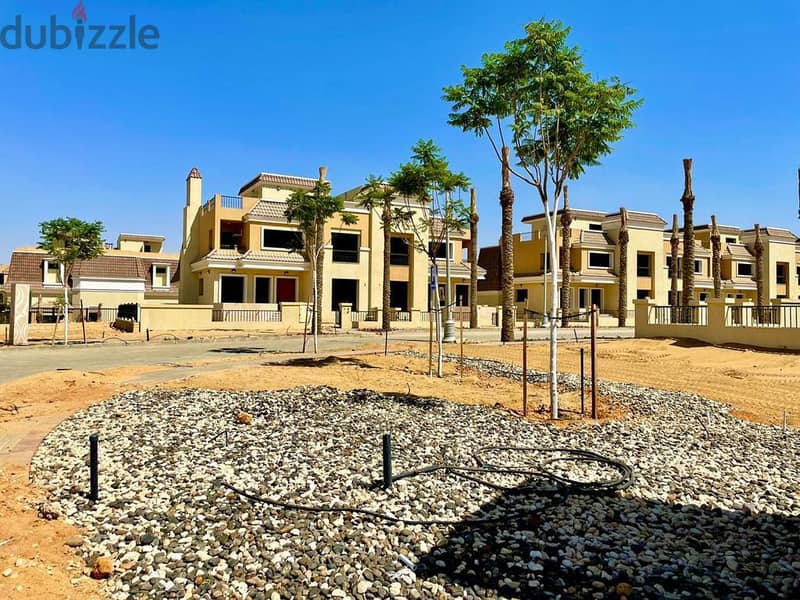 Villa for sale in the heart of the future in Sarai Compound, in front of Madinaty, with a 10% down payment and the rest in installments 5