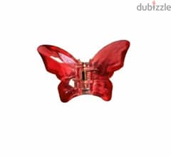 transparent butterfly hairclip