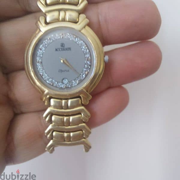 ساعة accurate أكيوريت مطلية بالذهب. . سويسرية أصلية. مشتراه من السعودية 1