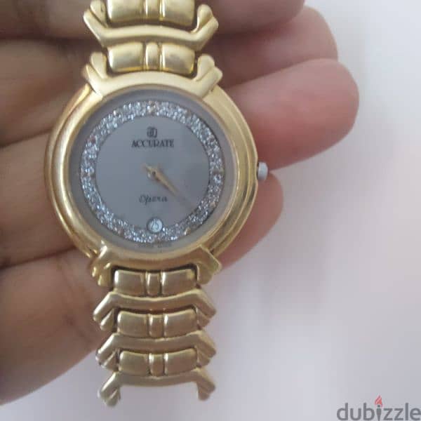 ساعة accurate أكيوريت مطلية بالذهب. . سويسرية أصلية. مشتراه من السعودية 4