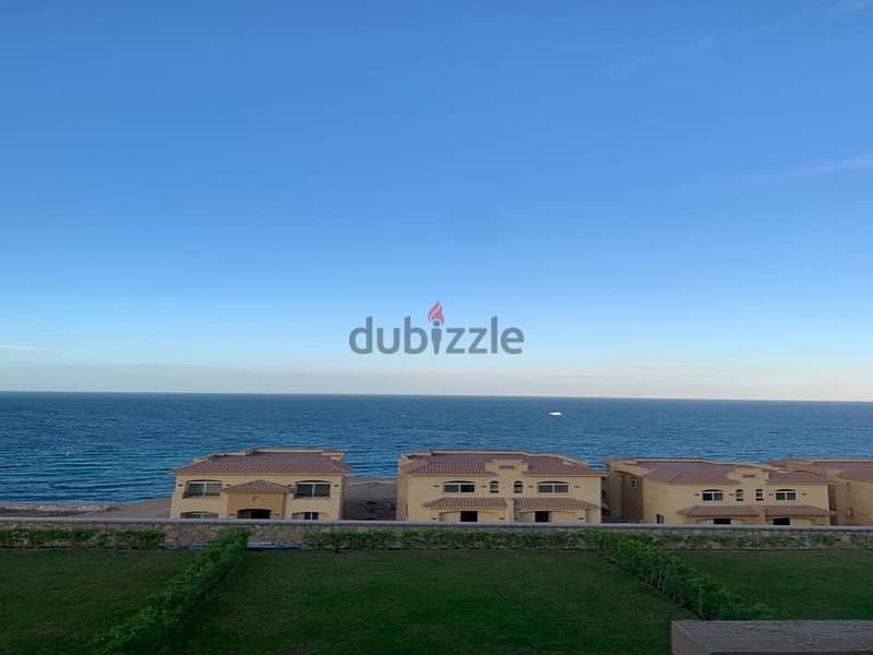 Chalet for sale in Telal El Sokhna, directly on the sea, fully finished, Super Lux, in installments for 8 years with a 20% discount, the best sea sand 12
