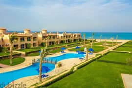 Ground chalet with fully finished garden, Sea View, 150 sqm, for sale in La Vista Gardens Sokhna, in installments