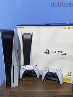 Playstation 5 with 2 controllers جهاز بلايستيشن ٥ معاه دراعين
