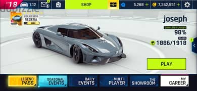 asphalt 9 android account for sale 0