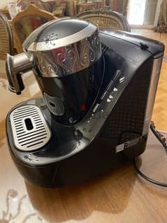 ماكينة قهوة أوكا  تركي لون اسود مع فضي