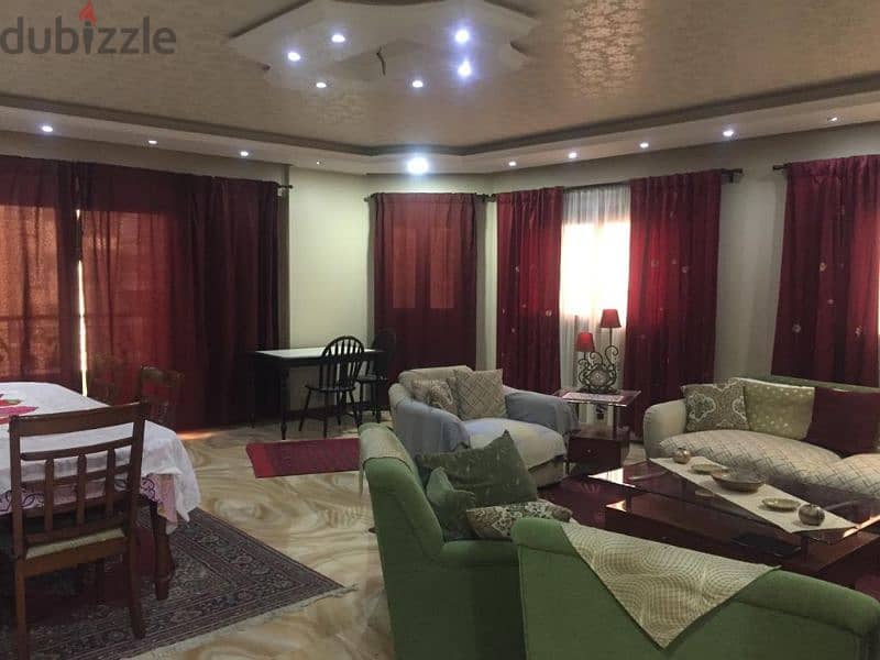 شقة مفروشة للايجار زهراء المعادى شارع السعاده 8