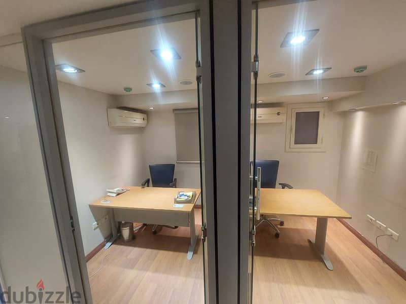 Office for sale furnished with ACs in Almaza - Heliopolis / مقر إداري للبيع مفروش ومتشطب بالتكييفات في الماظة - مصر الجديدة 4