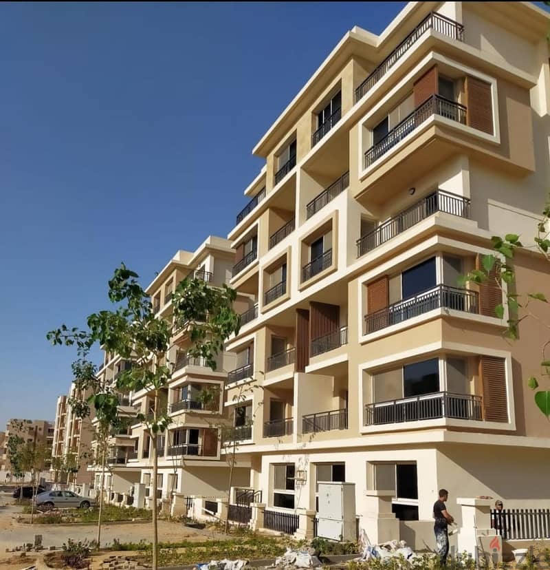 Own your 70-square-meter apartment with a garden in the heart of New Cairo in Taj City Compound near the German University with a 5% down payment 5