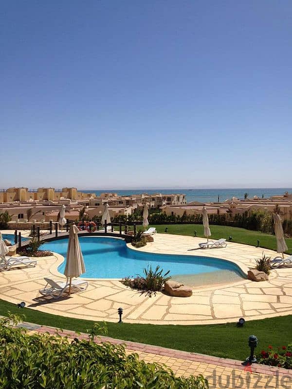 Chalet for sale, 2 Bdr, wonderful view, in Telal Ain Sokhna village, next to Porto, super luxurious finishing, in installments 13