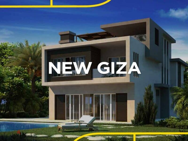 villa atandalone for rent with private pool in the Gold Cliff phase of New Giza 9