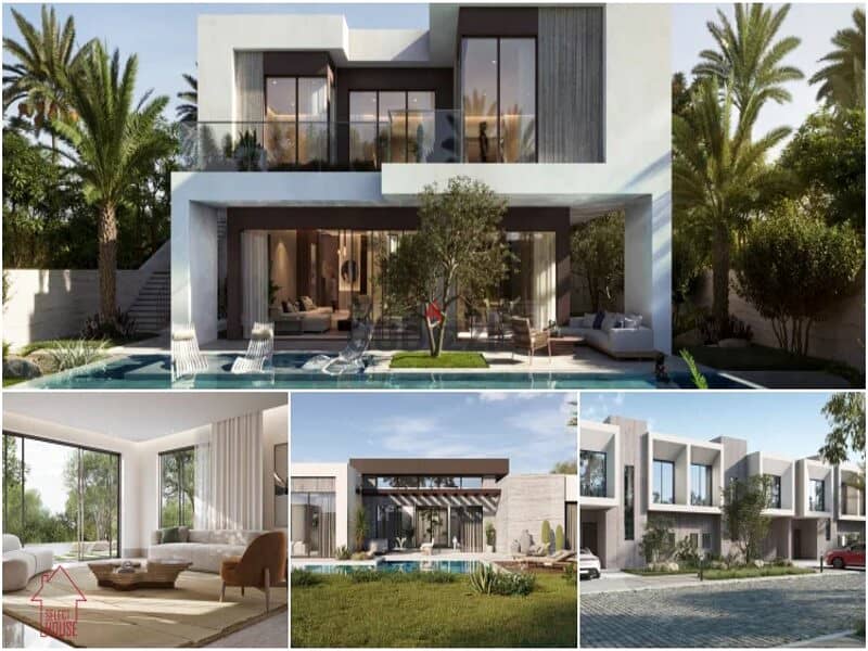 Villa for sale , 390 square meters (ground + first floor)  fully finished , in Solana, Sheikh Zayed, 9