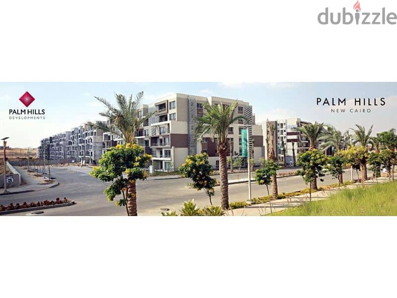 شقة متشطبة للبيع 172 متر مباشرة على الدائري الاوسطي كمبوند بالم هيلز التجمع الخامس Palm Hills New Cairo 5