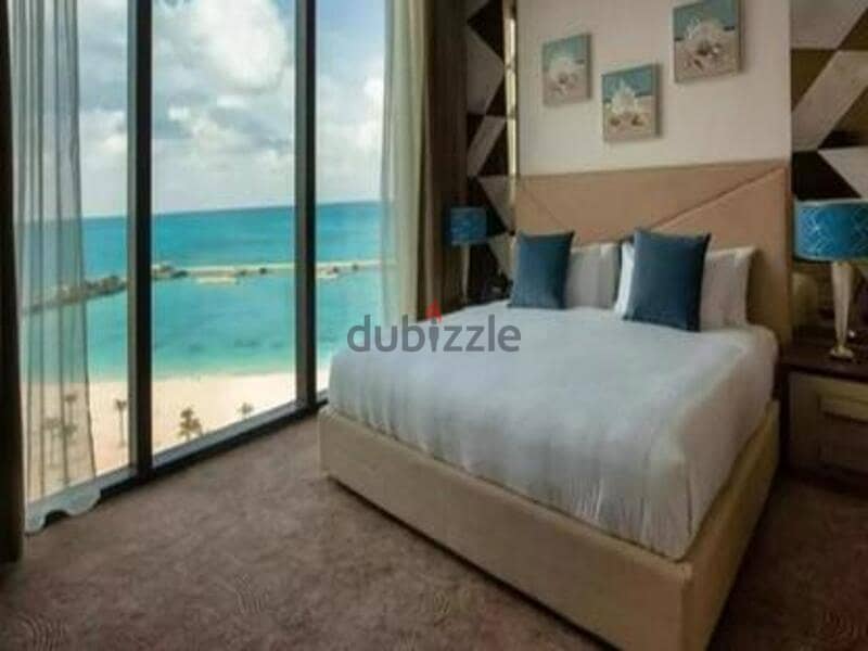 Resale apartment, Ready to move, in El Alamein Towers, North Coast, double view, sea and lagoon, completed in installments 4